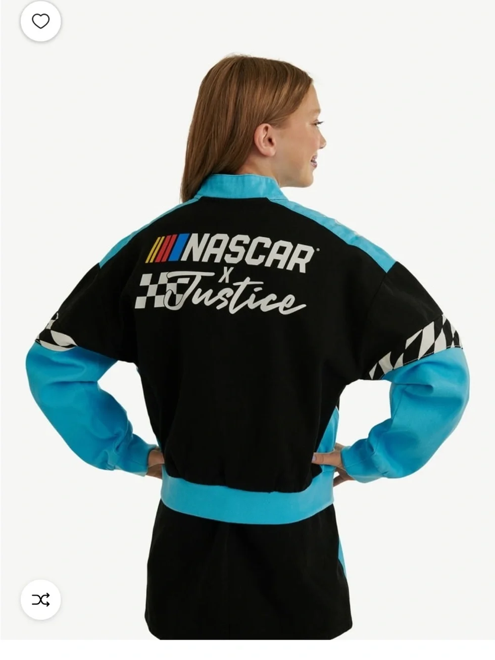 Justice/NASCAR Racing Varsity Jacket and Skirt Set
